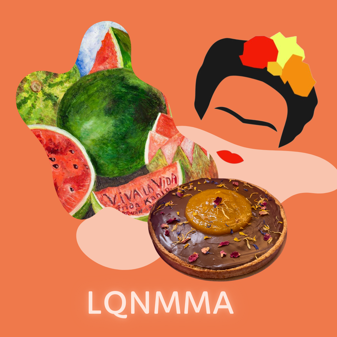 "LQNMMA", Femmage à l'artiste Frida Kahlo (pâtisserie végétalienne)